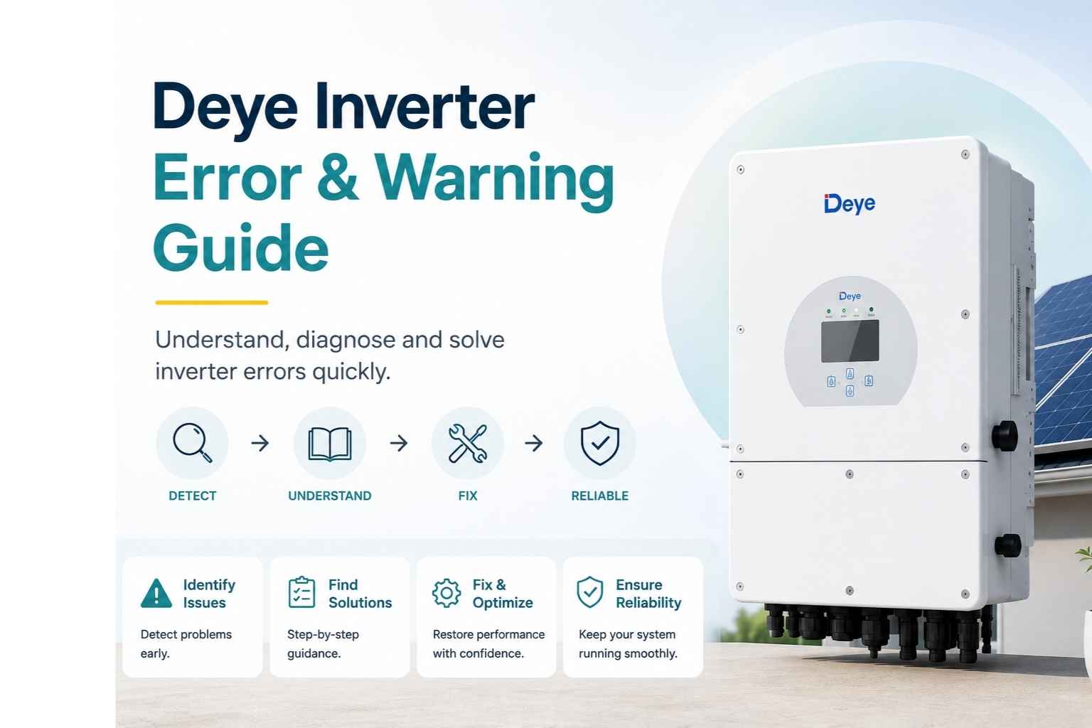 Deye W4 Error – Meter Comm Fail: Causes and Solutions