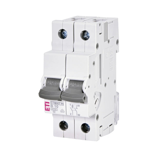 Interruttore automatico CA 1P+N 10 A B 6 kA ETIMAT P6 ETI