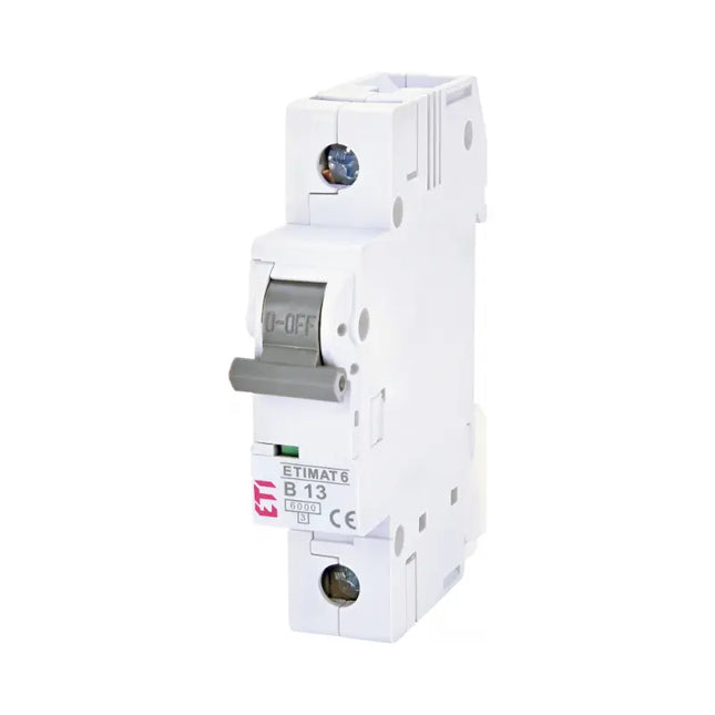 Interruttore automatico AC 1P 13 A, B 6 kA, ETIMAT 6 ETI