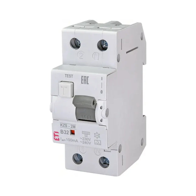 Interruttore differenziale RCBO 2M, tipo A B32 100 mA, ETI