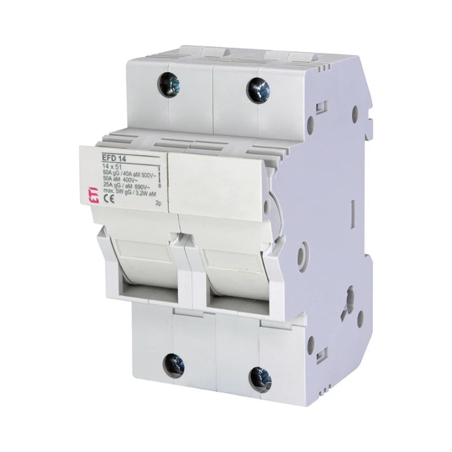 EFD14, blocco fusibili CA modulare ETI 1P+N 50 A 14x51