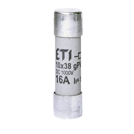 Fusibile cilindrico DC 16 A/1000 V, 10x38, gPV, ETI