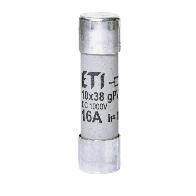 Fusibile cilindrico DC 16 A/1000 V, 10x38, gPV, ETI