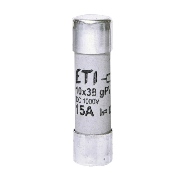 Fusibile cilindrico DC 15 A/1000 V, 10x38, gPV, ETI