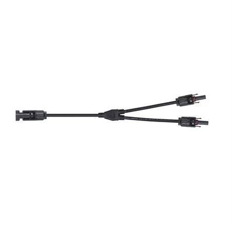 Connettore solare GETI MC4: 2 prese femmina – 1 spina maschio, 30 cm