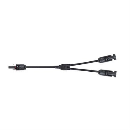 Connettore solare GETI MC4: 1 presa femmina – 2 spine maschio, 30 cm