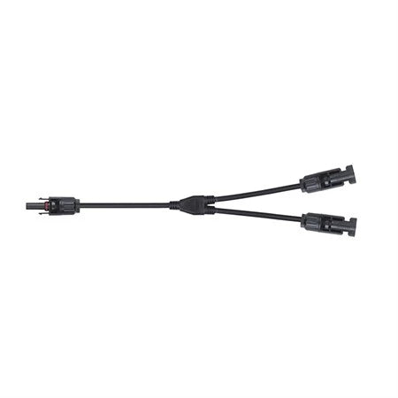 Connettore solare GETI MC4: 1 presa femmina – 2 spine maschio, 30 cm