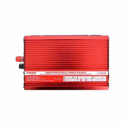 Inverter CARSPA 12 V/230 V da 600 W con funzione UPS e caricabatterie