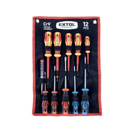 Set combinato di 12 cacciaviti, EXTOL PREMIUM