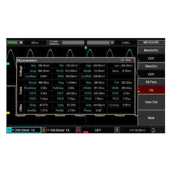UNI-T UTD2052CL+ oscilloscope