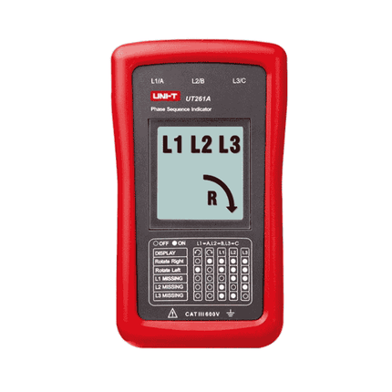 Misuratore di sequenza di fase e misuratore UNI-T UT261A
