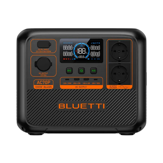 Bluetti 1000W Portable Power Station, solar or mains charging