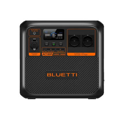 Stazione di ricarica portatile Bluetti da 1800 W, ricarica tramite pannello solare o rete elettrica