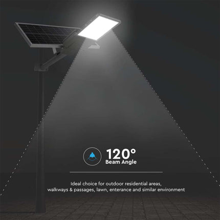 Lampione stradale a LED solare da 2500 lm, chip Bridgelux, 6400 K