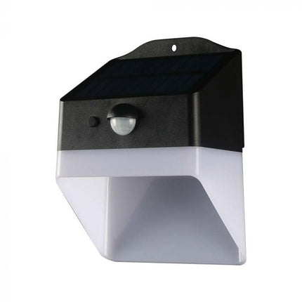 Applique a LED a energia solare con sensore, bianco e nero, 4000K