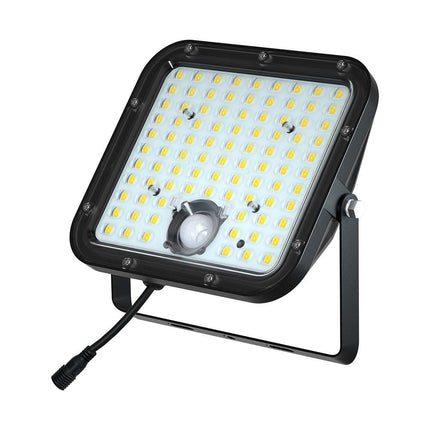 Proiettore LED solare da 4800 lm, telecomando, sensore di movimento