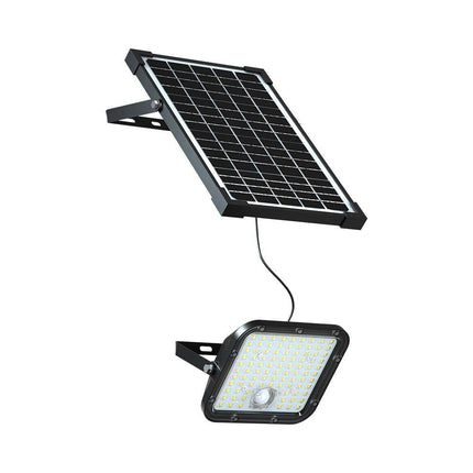 Proiettore LED solare da 4800 lm, telecomando, sensore di movimento