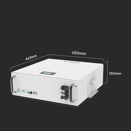 Batteria fotovoltaica LiFePo4 da 5,12 kWh VT-48100-W, V-TAC