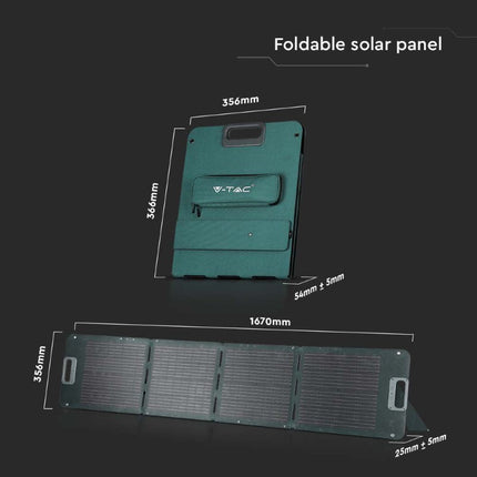 Pannello solare fotovoltaico pieghevole da 120 W per batteria portatile