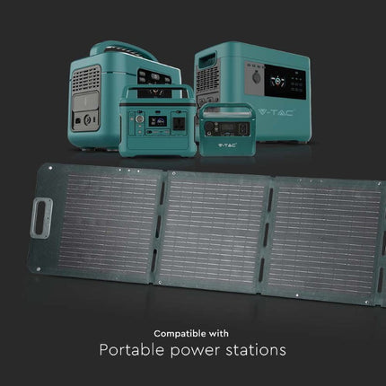 Pannello solare fotovoltaico pieghevole da 120 W per batteria portatile
