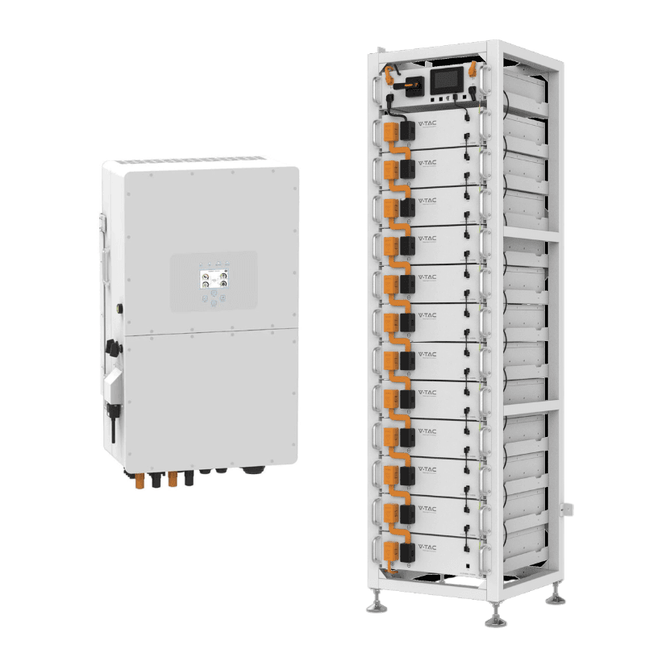 DEYE 50kW Inverter + 61.44kWh HV Oliter Storage, V-TAC