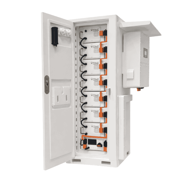 V-TAC 100kWh High-Voltage LiFePO Battery Pack