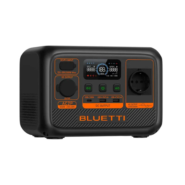 Bluetti 300W Portable Power Station, solar or mains charging