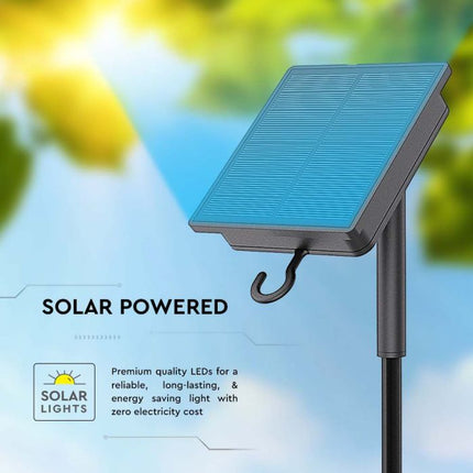 Striscia LED a energia solare IP67, telecomando, 3000K