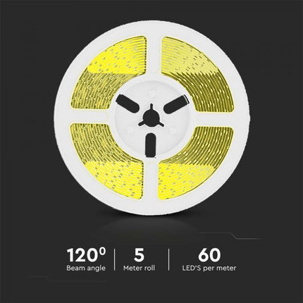 Striscia LED a energia solare IP67, telecomando, 3000K