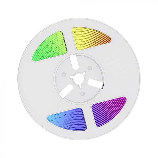 IP67 Solar-Powered LED Strip Light, Remote Control, RGB