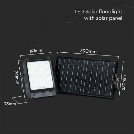 Proiettore LED solare da 1800 lm, batteria esterna da 12 Ah, temperatura di colore 4000 K