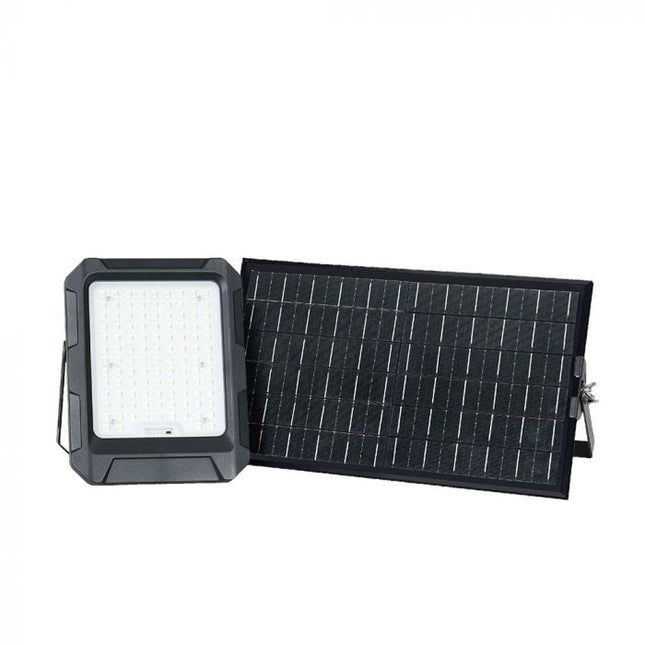 1800lm Solar LED Floodlight, 12Ah External Battery, 4000K Colour Temperature