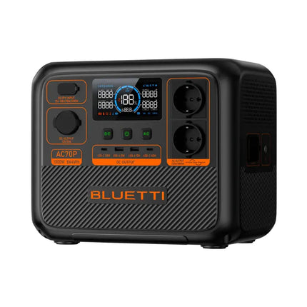 Stazione di ricarica portatile Bluetti da 1000 W, ricarica tramite pannello solare o rete elettrica