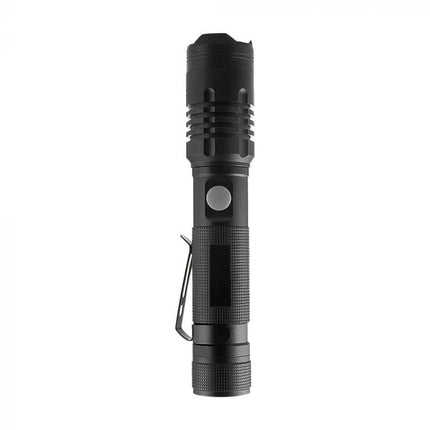 Torcia da 10 W, 1000 lm, corpo in alluminio, 3,7 V, 2000 mAh