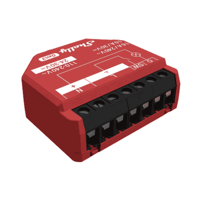 Shelly 1PM Gen3, Smart Relay with Energy Monitoring, 16A