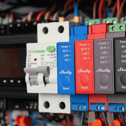 Shelly Pro 2 v.1, Professional 2-Channel Smart Relay, DIN, LAN + Wi-Fi, 16A