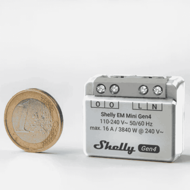 Shelly EM Mini Gen4 – Smart Energy Meter, 16A