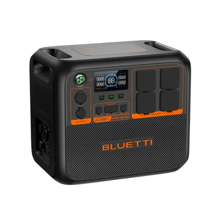 Stazione di ricarica portatile Bluetti da 2400 W, ricarica tramite pannello solare o rete elettrica