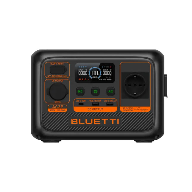 Bluetti 300W Portable Power Station, solar or mains charging