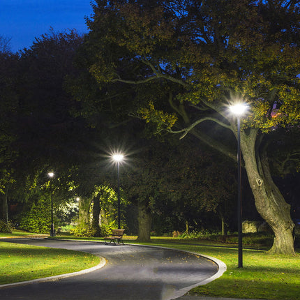 Lampada solare a LED da 1500 lm, telecomando, sensore di movimento, 6400 K
