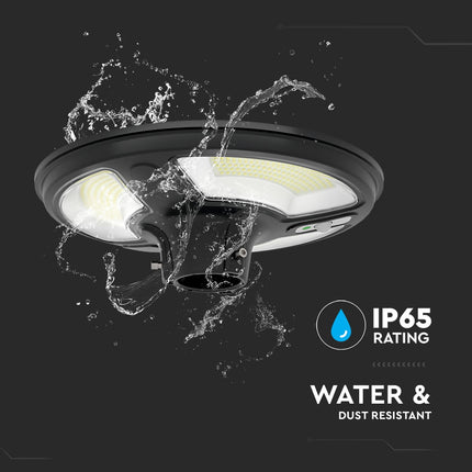 Lampada solare a LED da 1500 lm, telecomando, sensore di movimento, 6400 K