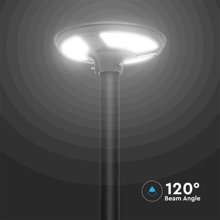 Lampada solare a LED da 1500 lm, telecomando, sensore di movimento, 6400 K