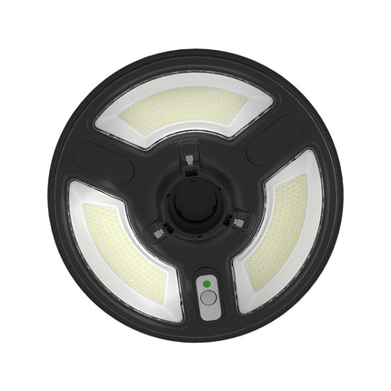 Lampada solare a LED da 1500 lm, telecomando, sensore di movimento, 6400 K