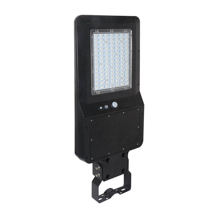 Lampione stradale a LED da 4800 lm con alimentazione solare e sensore di movimento, 6000 K