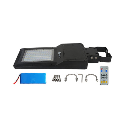 Lampione stradale a LED da 4800 lm con alimentazione solare e sensore di movimento, 6000 K