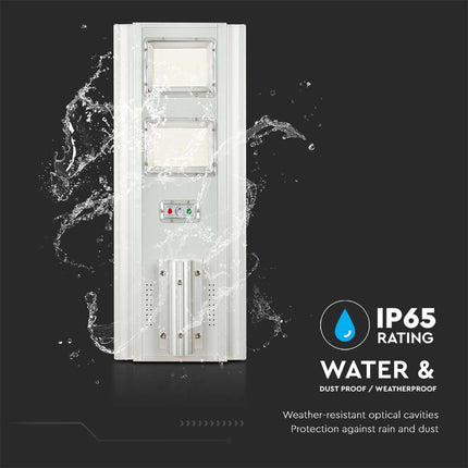 Lampione stradale a LED da 2300 lm con alimentazione solare e sensore di movimento, 6400 K
