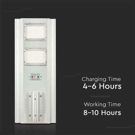 Lampione stradale a LED da 2300 lm con alimentazione solare e sensore di movimento, 6400 K