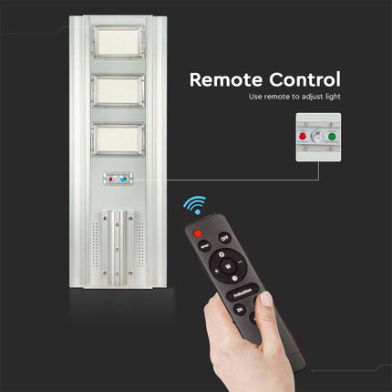 Lampione stradale a LED da 3500 lm con alimentazione solare e sensore di movimento, 6400 K