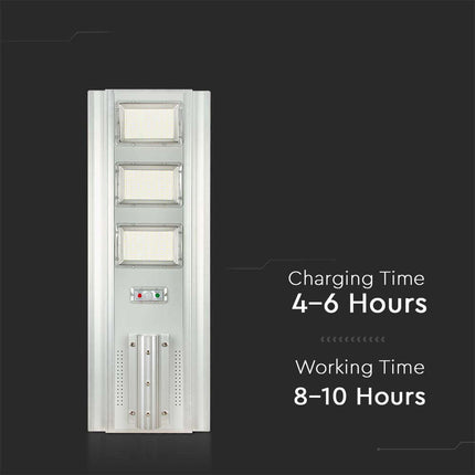Lampione stradale a LED da 3500 lm con alimentazione solare e sensore di movimento, 6400 K