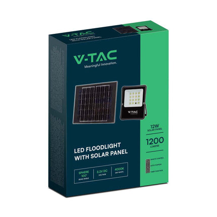 Proiettore LED solare da 1200 lm, telecomando, temperatura di colore 6400 K